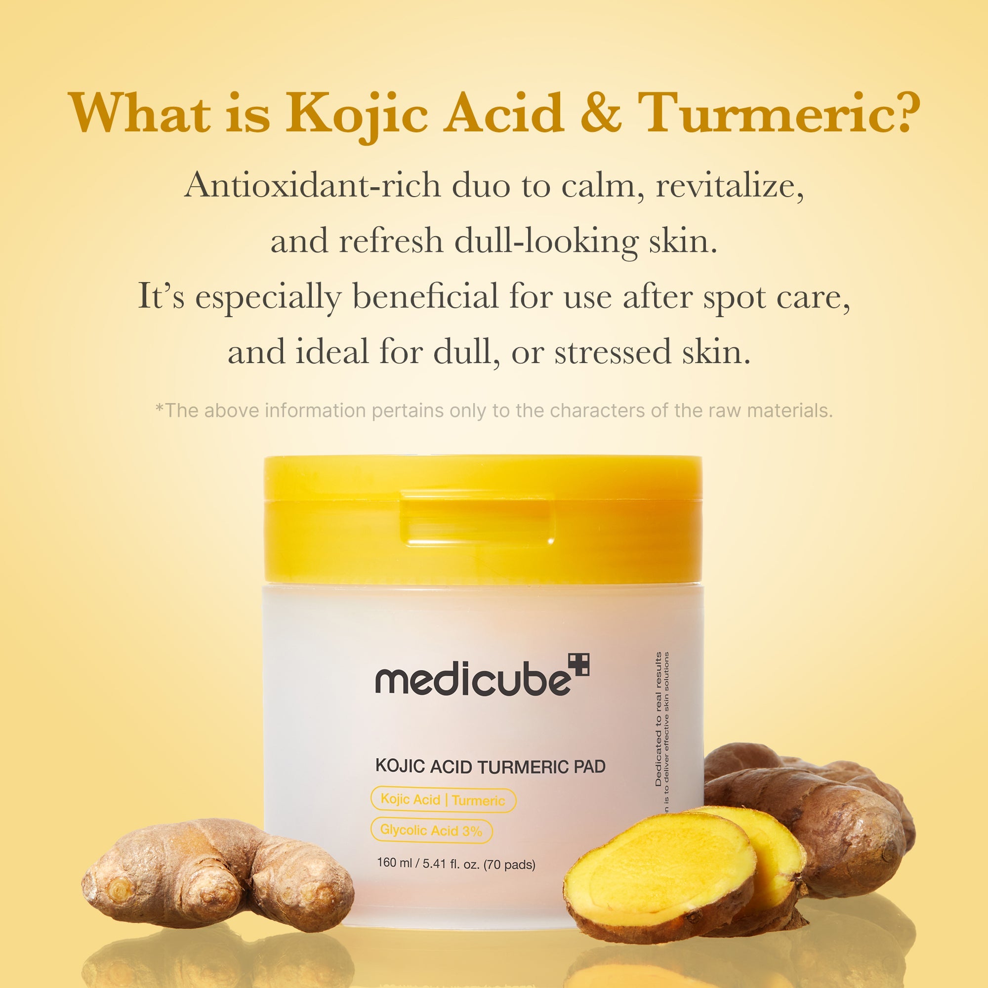 Medicube Kojic Acid Turmeric Pad 160ml ( 70Pads )