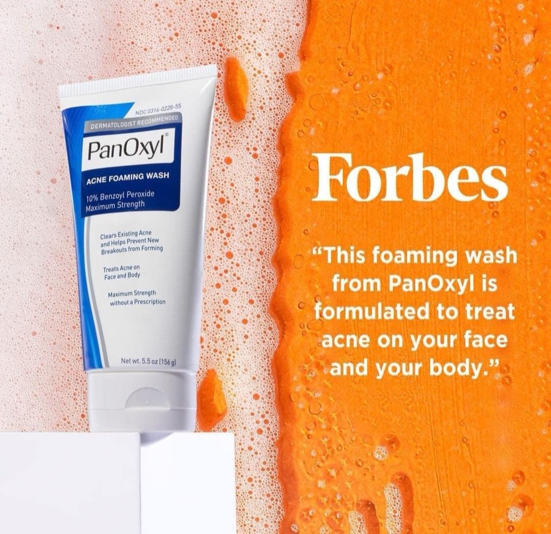 PanOxyl Acne Foaming Wash Benzoyl Peroxide 10% Maximum Strength.
