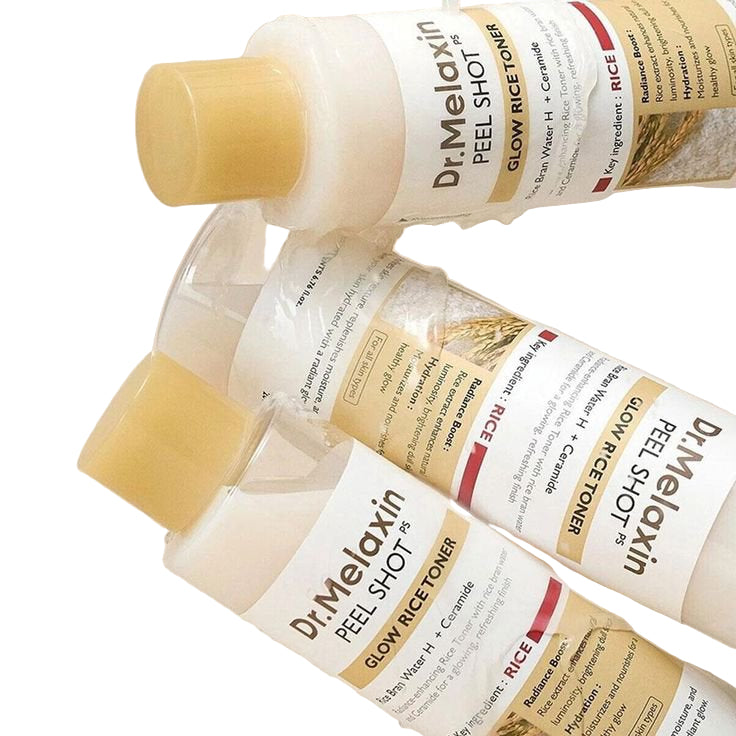 Dr.melaxin peel shot glow white rice toner 200ml