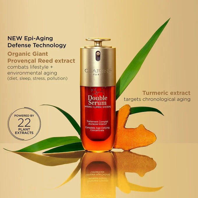 Clarins Double Serum For Face (Hydric + Lipidic System )