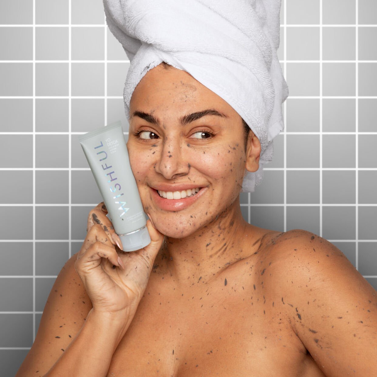 Wishful Yo Detox Charcoal Face &amp; Body Enzyme Scrub 100 ML