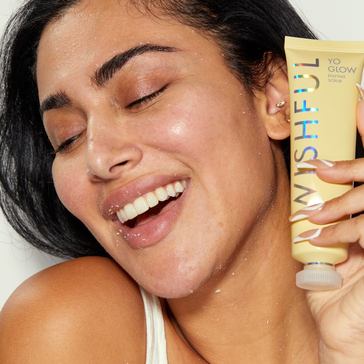 Wishful Mini Yo Glow AHA &amp; BHA Facial Enzyme Scrub 40 ML