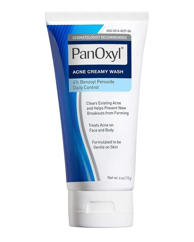 Panoxyl Acne Creamy Wash 4% Benzyl Peroxide Daily Control 170 gm