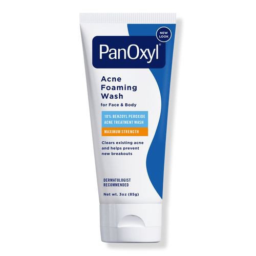 PanOxyl Acne Foaming Wash Benzoyl Peroxide 10% Maximum Strength.