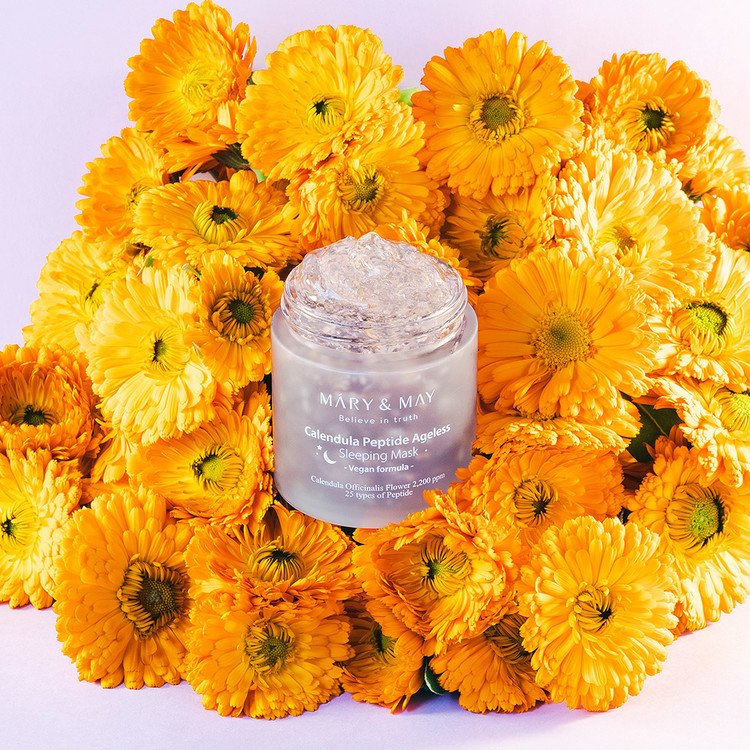 Mary & May Vegan Calendula Peptide Ageless Sleeping Mask 110g