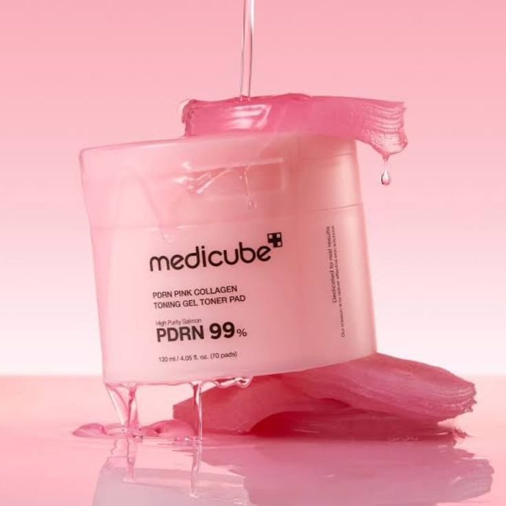Medicube PDRN Pink Collagen Toning Gel Toner Pads 120 ml