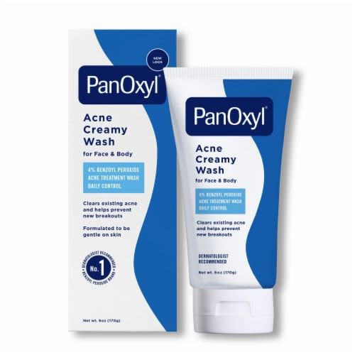Panoxyl Acne Creamy Wash 4% Benzyl Peroxide Daily Control 170 gm