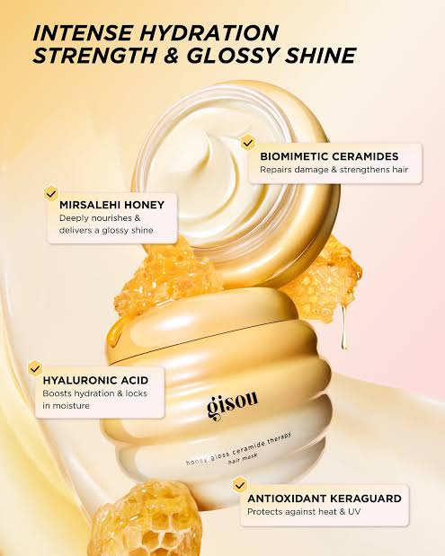 Gisou honey gloss ceramide therapy hair mask 75ml