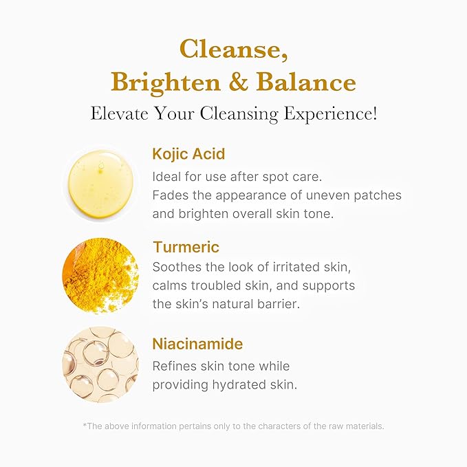 Medicube Kojic Acid Turmeric Toning Cleanser 120gm