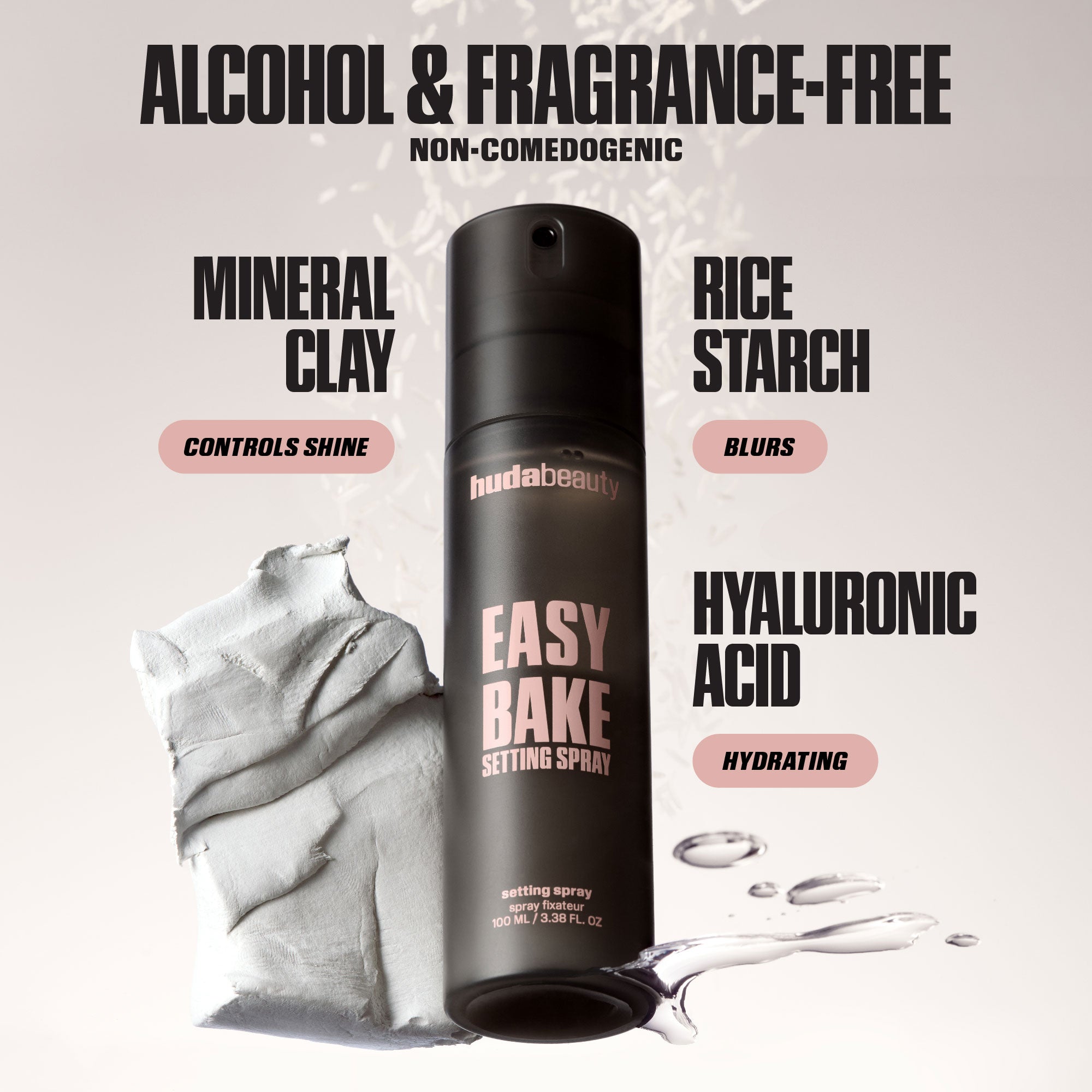 HUDA BEAUTY EASY BAKE SETTING SPRAY .