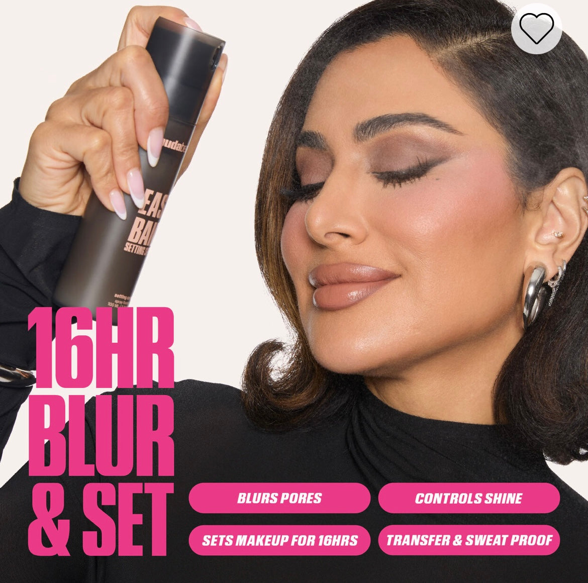 HUDA BEAUTY EASY BAKE SETTING SPRAY .