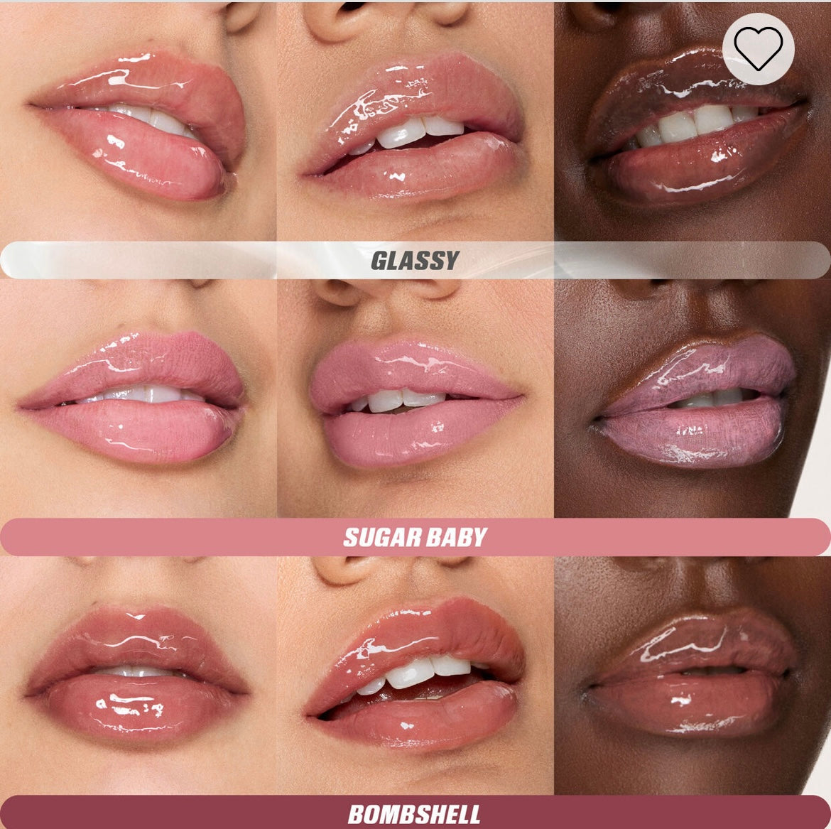 Huda beauty glossiest gloss mini kit lipgloss