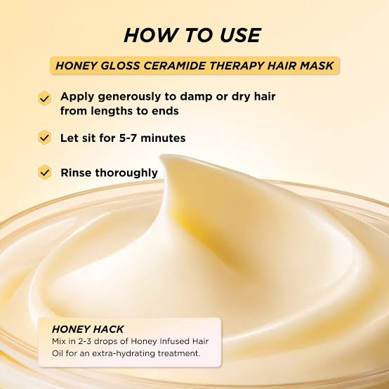Gisou honey gloss ceramide therapy hair mask 75ml