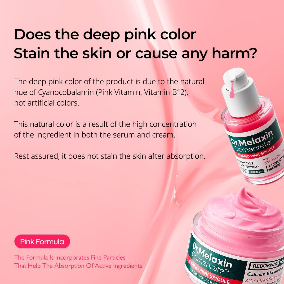 Dr. melaxin calcium cemenrete cyano pink cream 50gm