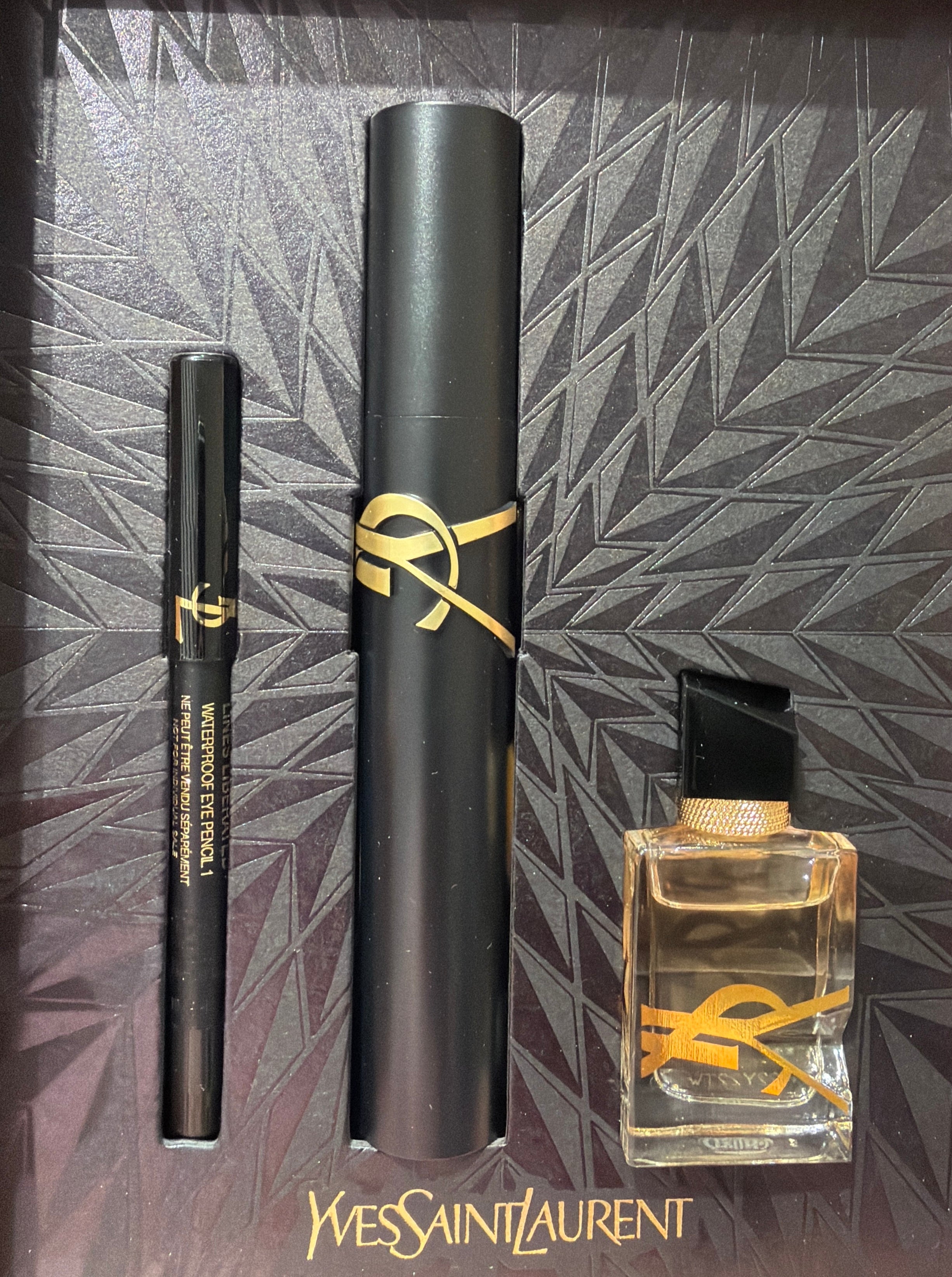 Yves Saint Laurent Trio Kit ( Mascara Full & Liner & Perfume Mini)