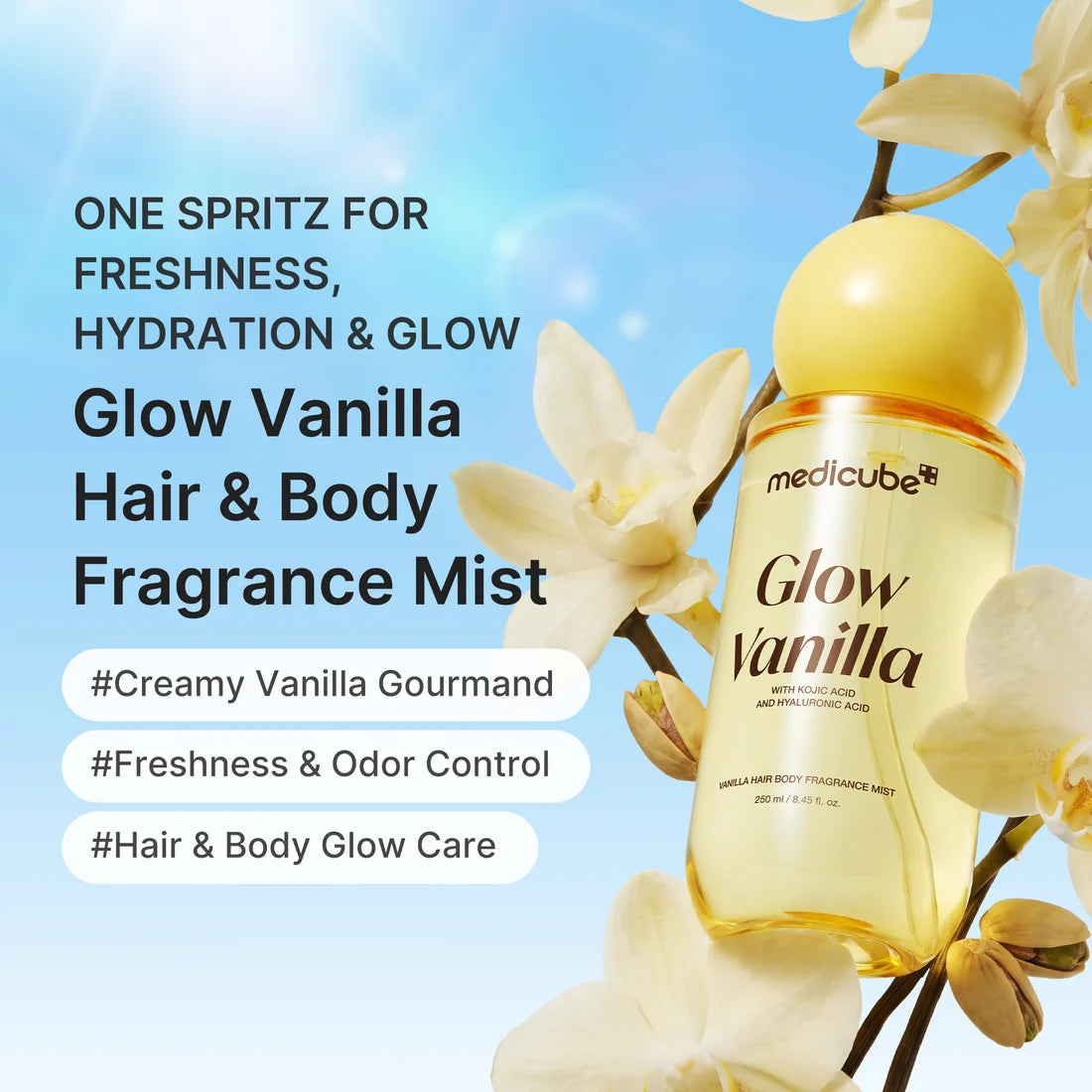 Medicube Glow Vanilla Hair & Body Fragrance Mist – 100ml