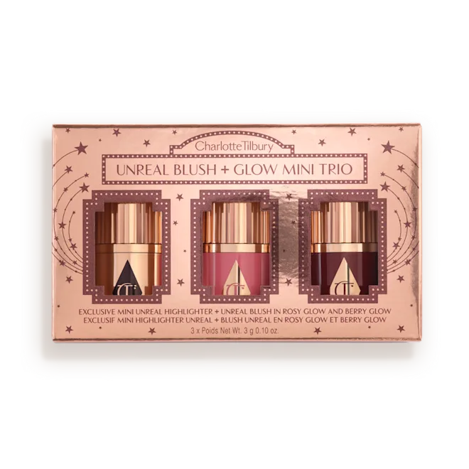 Charlotte Tilbury Unreal Blush + Glow Mini Trio
