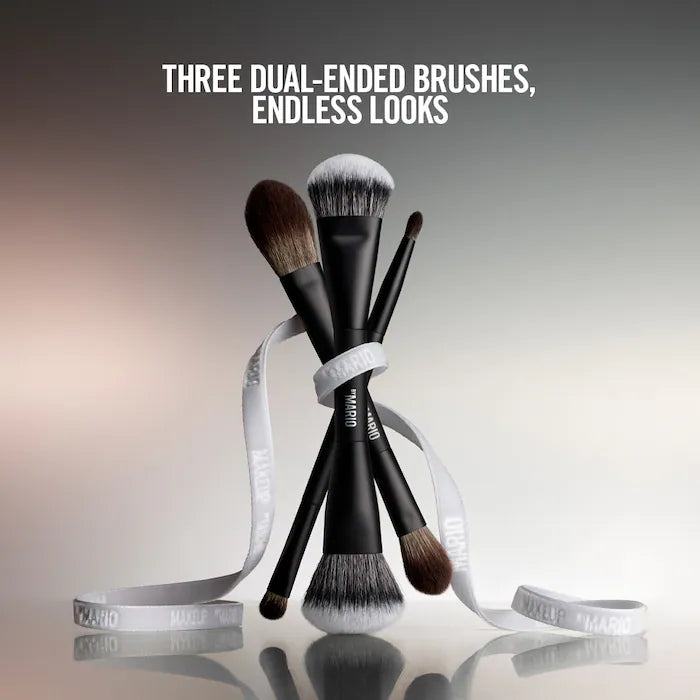 MAKEUP BY MARIO Face and Eye Trio Cosmetic Brush Set