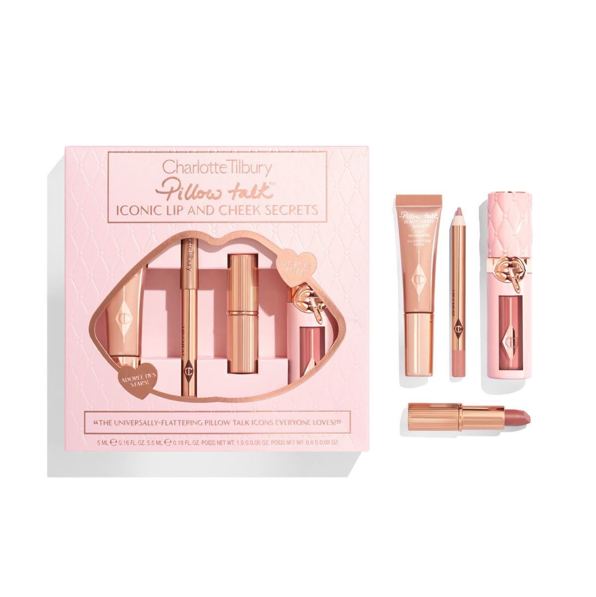 Charlotte Tilbury pillow talk iconic lip and cheek kit