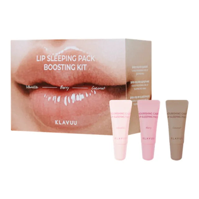 KLAVUU lip sleeping pack boosting kit