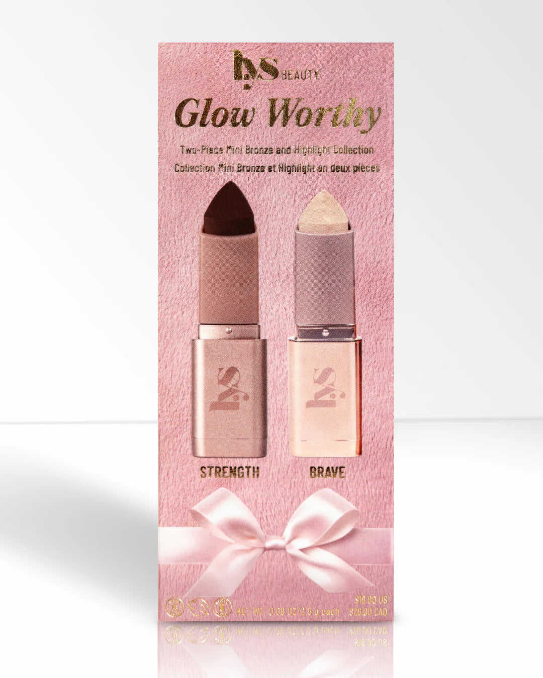 LYS BEAUTY GLOW WORTHY TWO-PIECE MINI BRONZE AND HIGHLIGHT COLLECTION