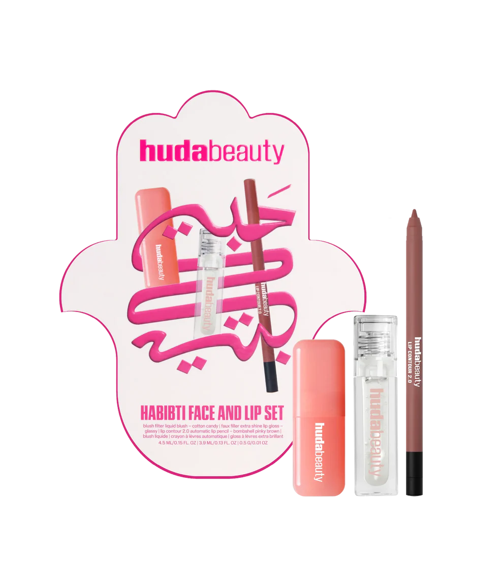 Huda beauty habibti face and lip kit
