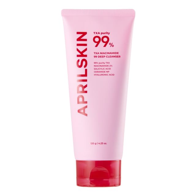 April Skin 99% TXA Niacinamide 99 Pore Care Pink Bubble Gum Deep Cleanser 120gm