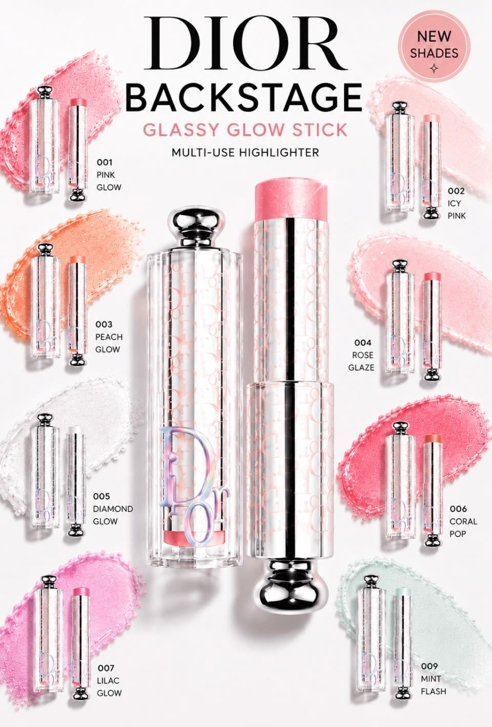 DIOR Backstage Glassy Glow Stick Multi-Use Stick Highlighter Balm 6 gm