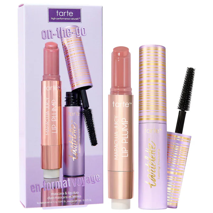 tarte on-the-go mascara & lip duo set