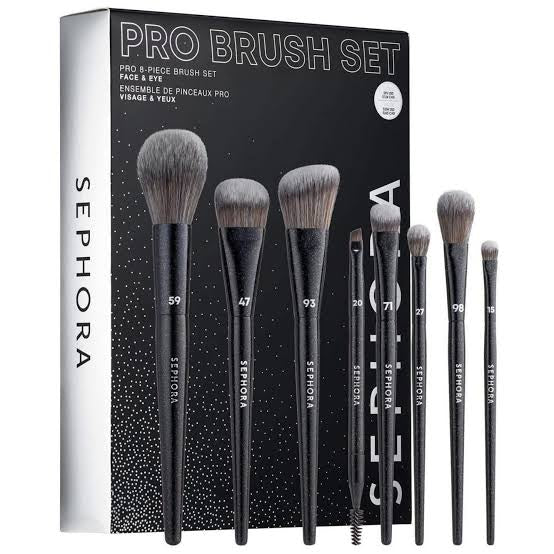 Sephora Moving Lights Pro 8-Piece Brush Set Face & Eyes