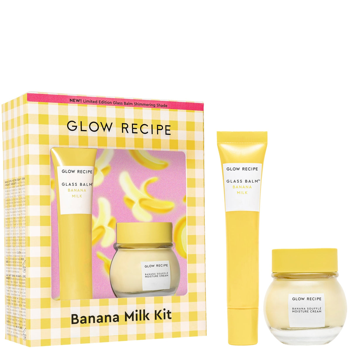 GLOW RECIPE BANANA MOISTURIZING CREAM & SHIMMER LIP TREATMENT DUO