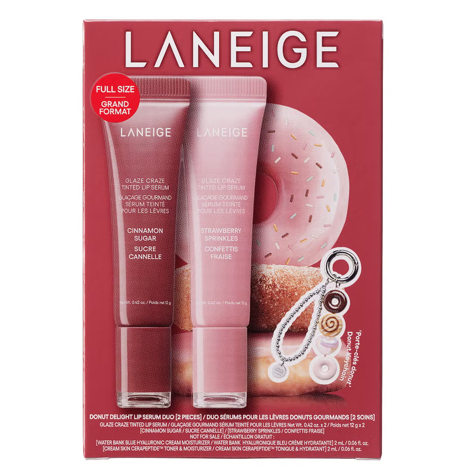 LANEIGE DONUT DELIGHT LIP SERUM DUO SET