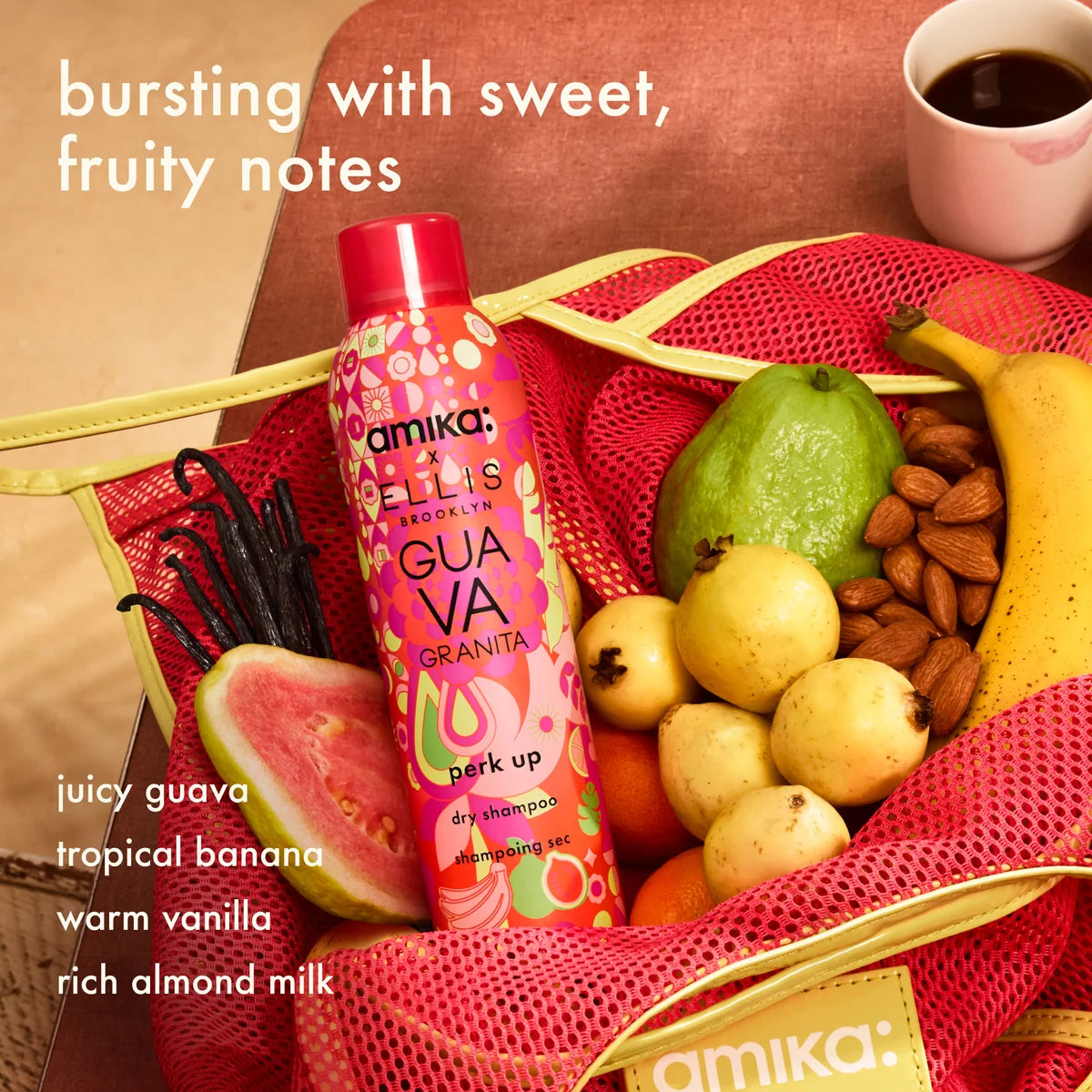 amika x Ellis Brooklynlimited-edition perk up GUAVA GRANITA dry shampoo