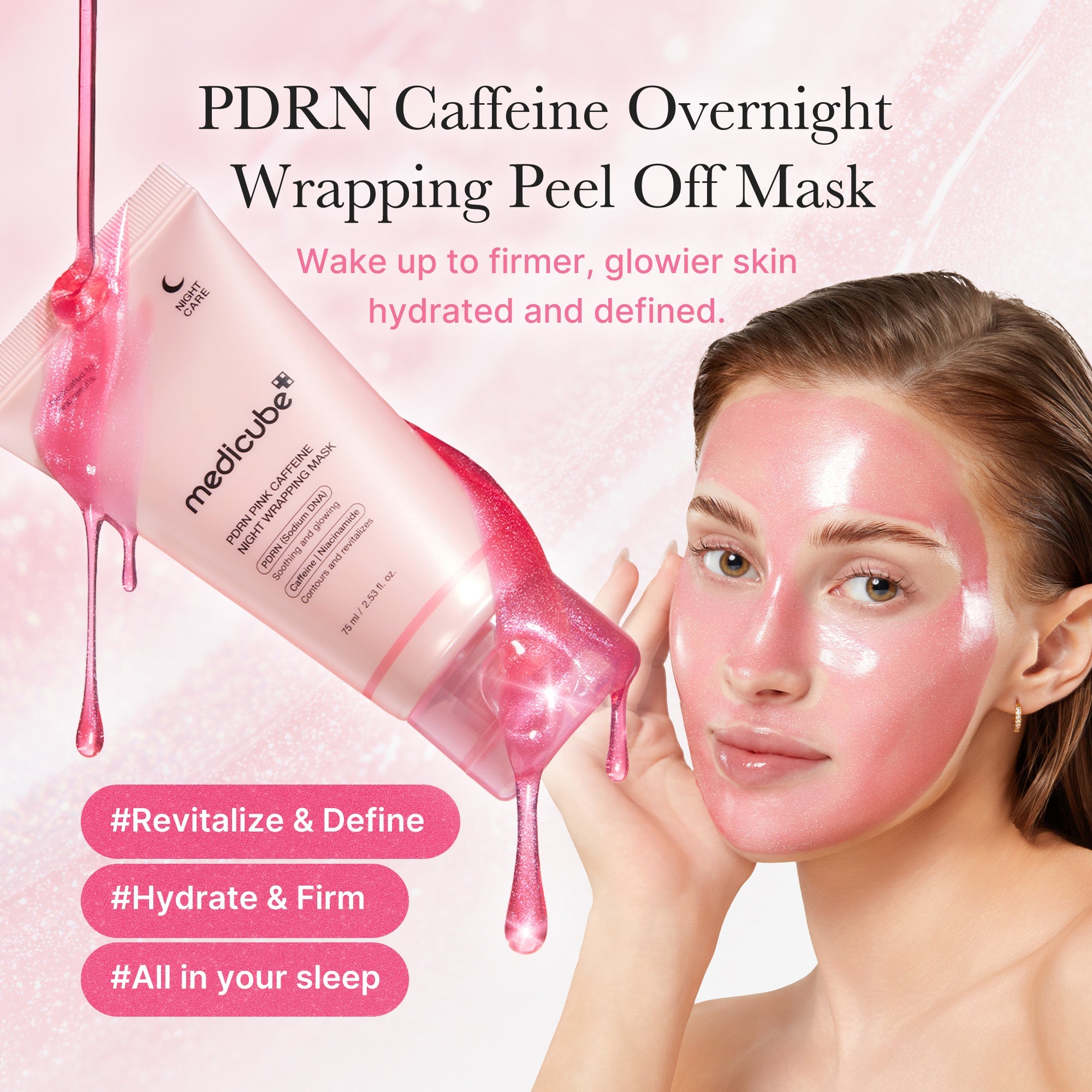 Medicube  PDRN Pink Caffeine Night Wrapping Mask 75 ml