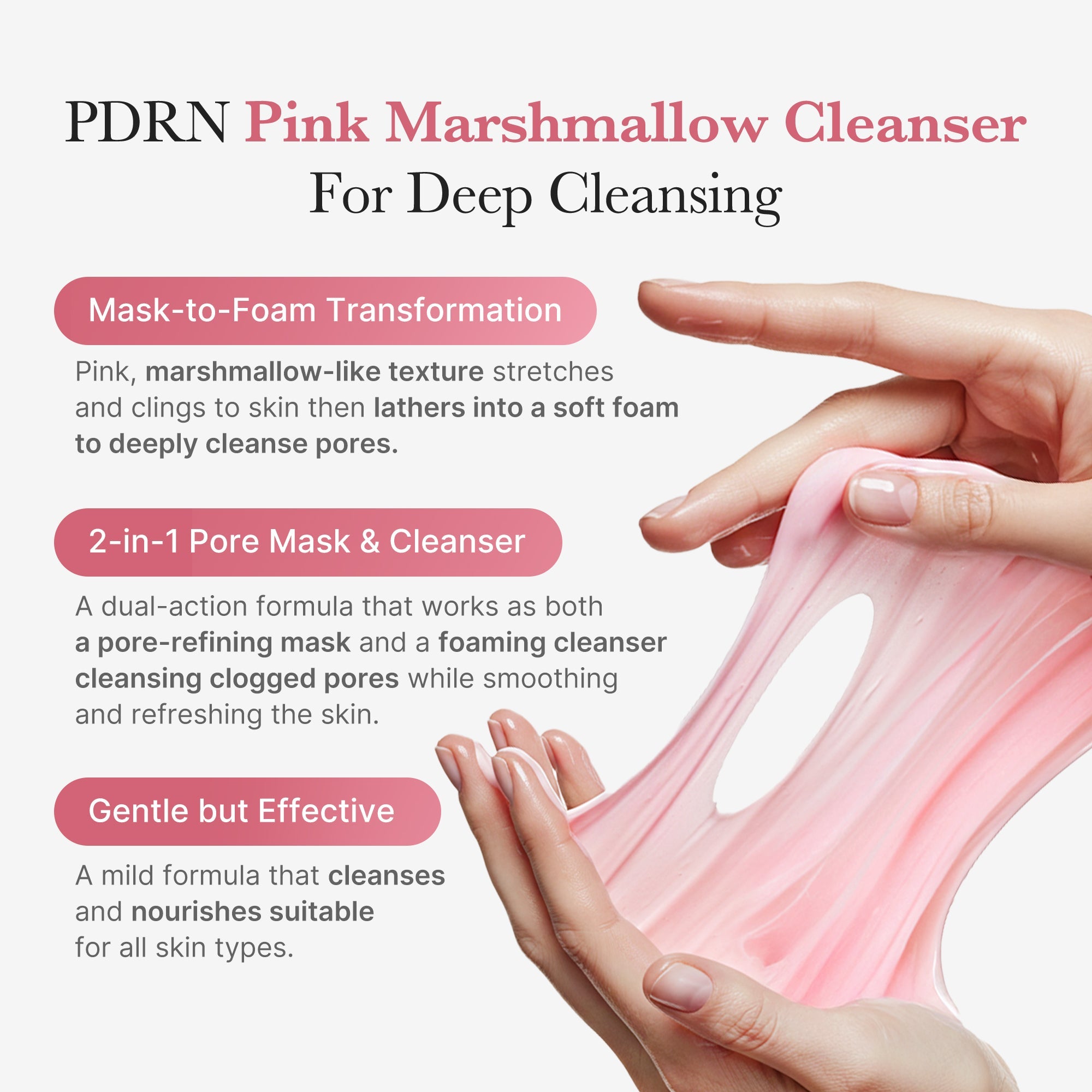 Medicube PDRN Pink Niacinamide Whip Cleanser 120gm