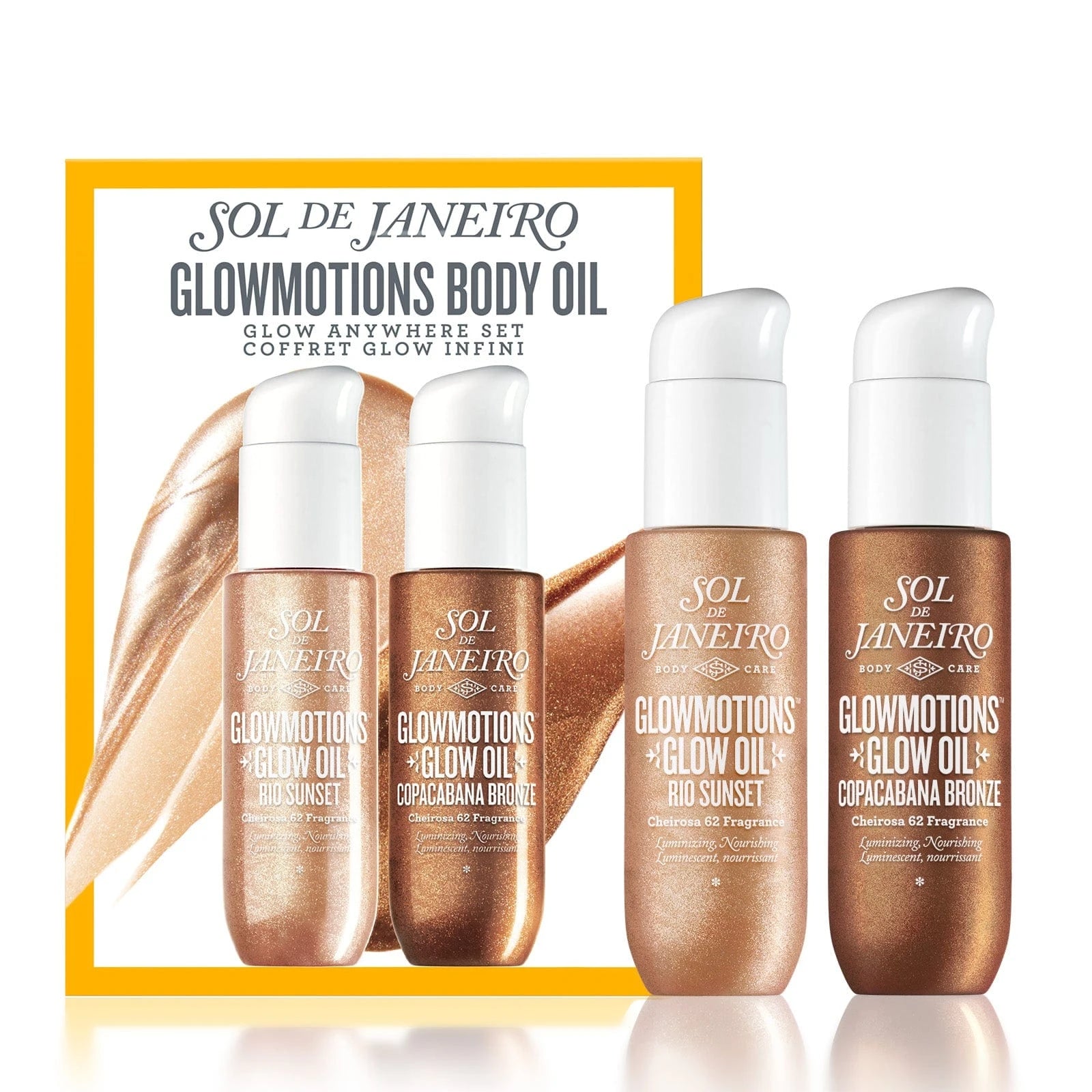 Sol De Janeiro Glowmotions Body Oil Glow Anywhere Set