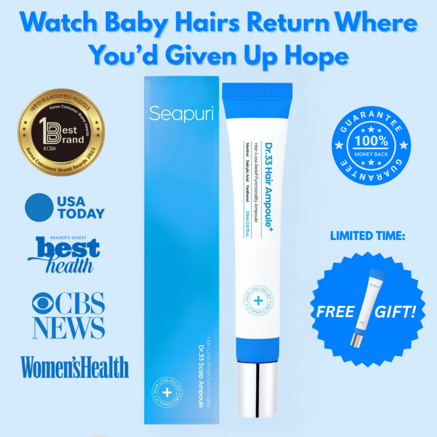 Seapuri Scalpy hair Serum 20ml