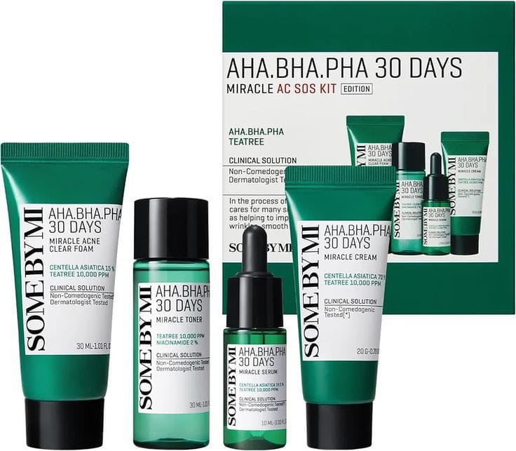SOME BY MI AHA . BHA . PHA 30 Days Miracle AC SOS Kit minis