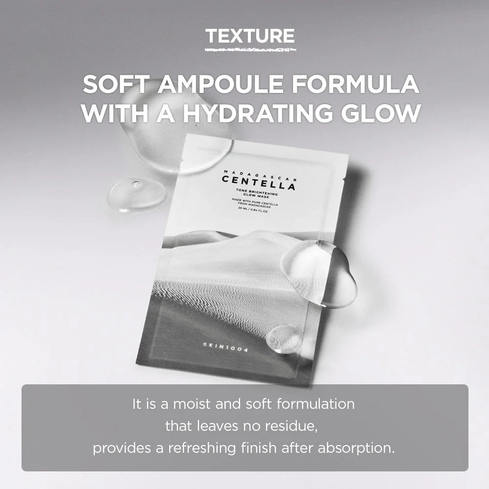 Skin 1004 Centella Tone Brightning Glow Mask 25ml Sheet
