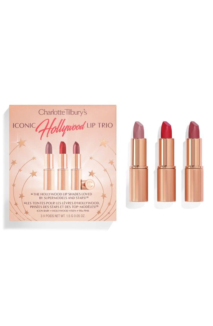 Charlotte tilbury iconic Hollywood lip trio