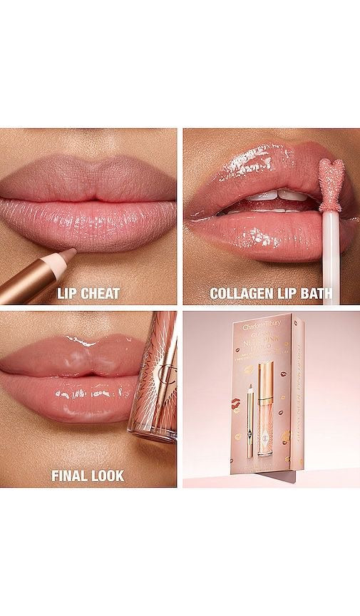 Charlotte tilbury glossy nude pink lip duoPillow talk—iconic nude