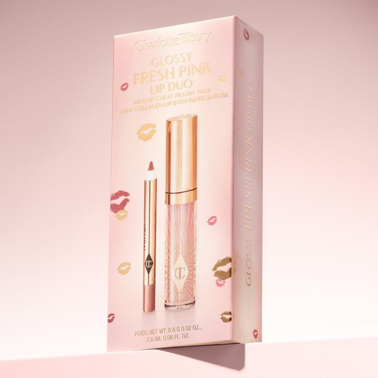 Charlotte tilbury glossy nude pink lip duoPillow talk—iconic nude