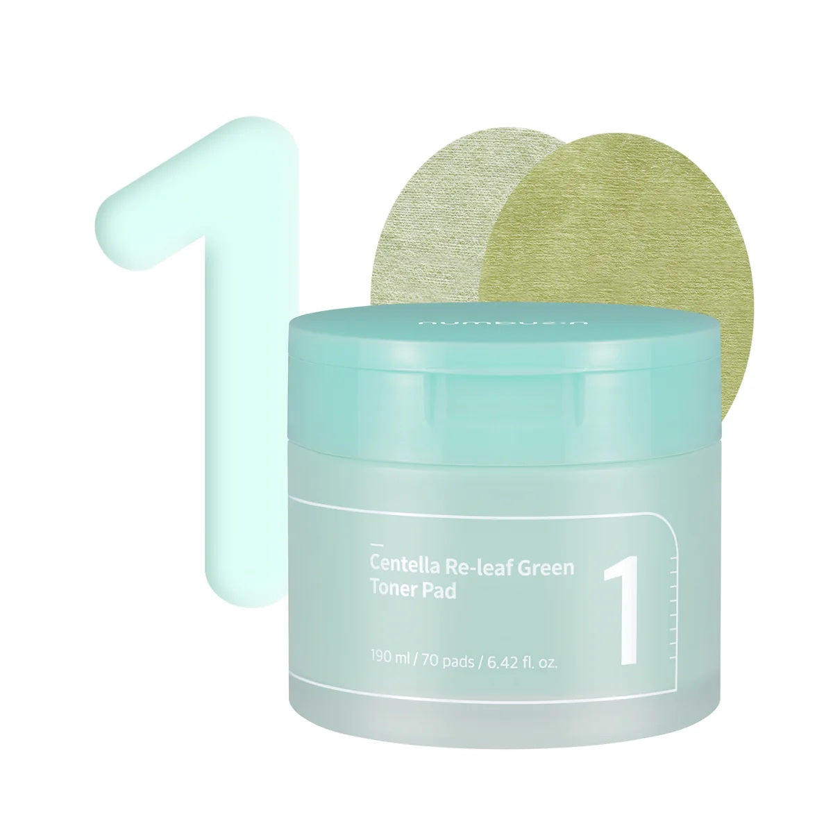Numbuzin No.1 Centella Re-Leaf Green Toner Pad