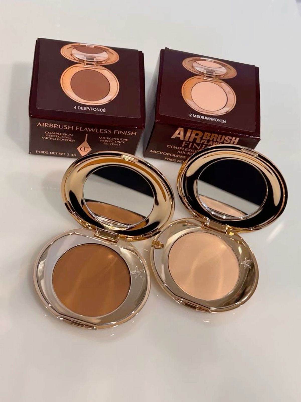 Charlotte Tilbury airbrush flawless finish powder mini size 0.8 gm