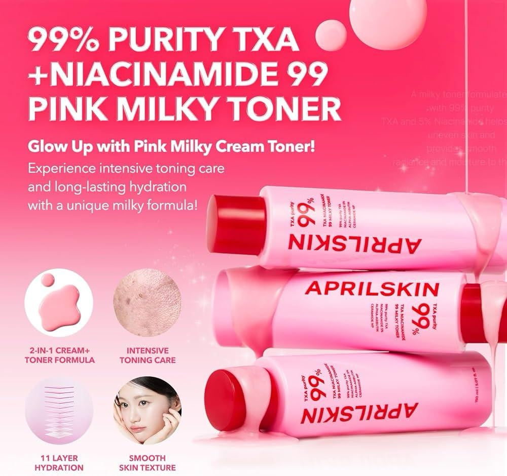 April Skin 99% Niacinamide Txa Milky Toner 150ml