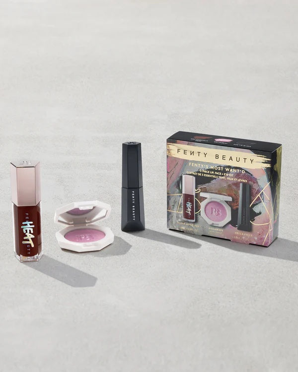 FENTY BEAUTY MOST WANT'D 3-PIECE LIP, FACE + EYE KIT
