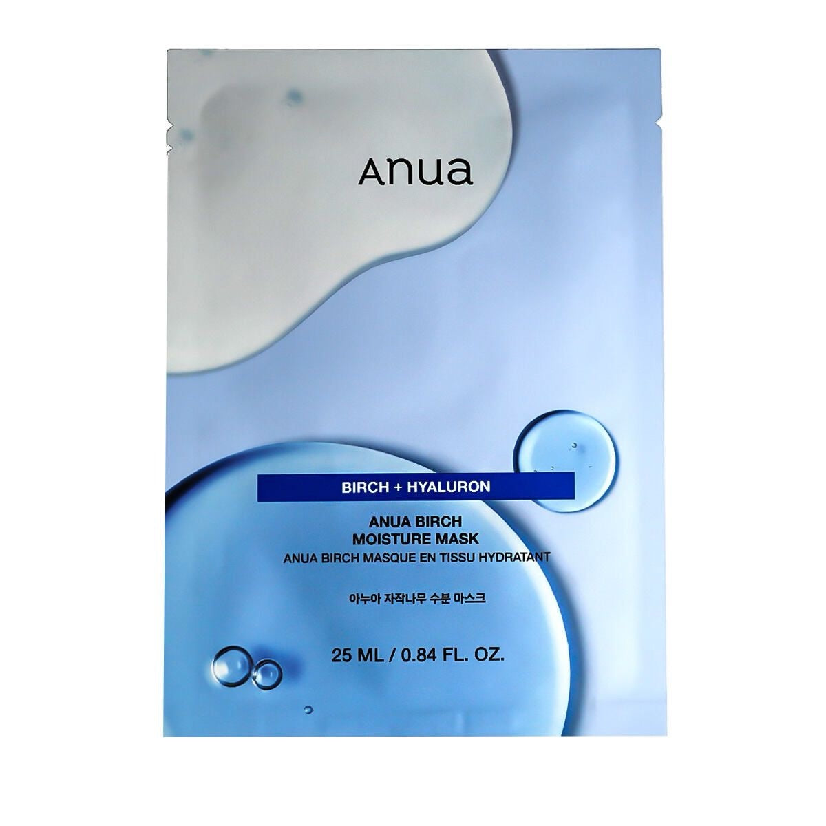 Anua birch + hyaluron mask sheet