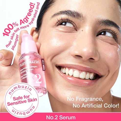 Numbuzin No.2 Rose PDRN Collagen Plumping Serum