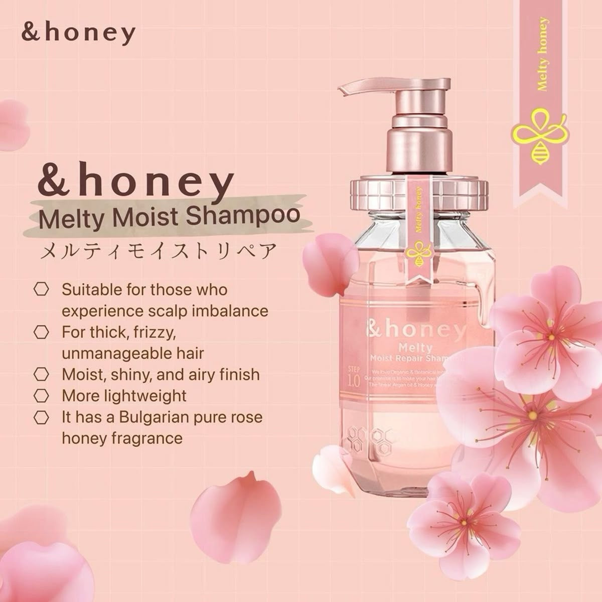 &Honey melty moist repair shampoo 440 ml