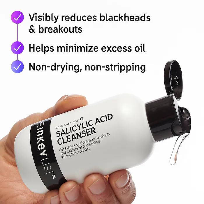 The Inkey List Salicylic Acid Acne + Blackhead Cleanser